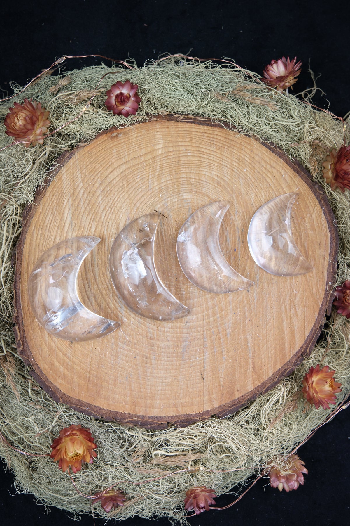 Clear Quartz Moon