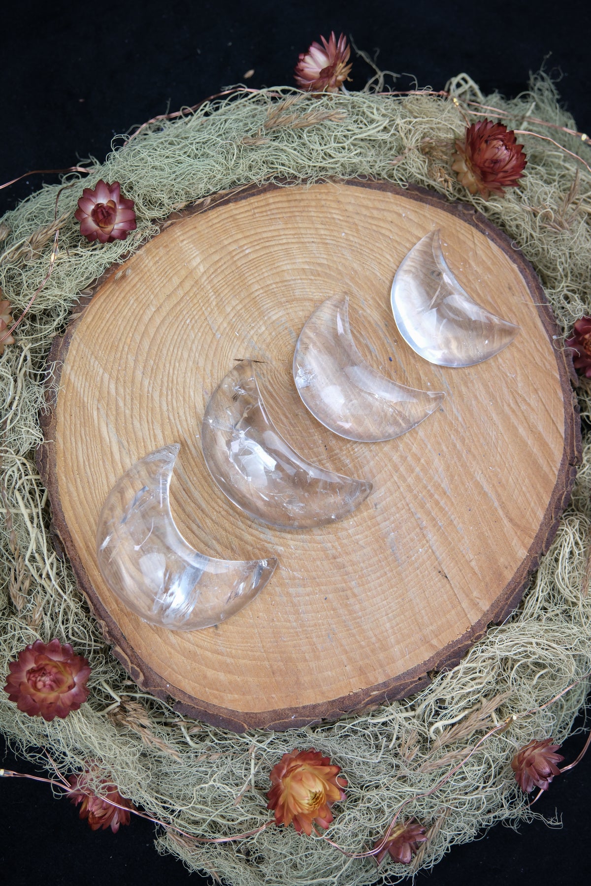 Clear Quartz Moon