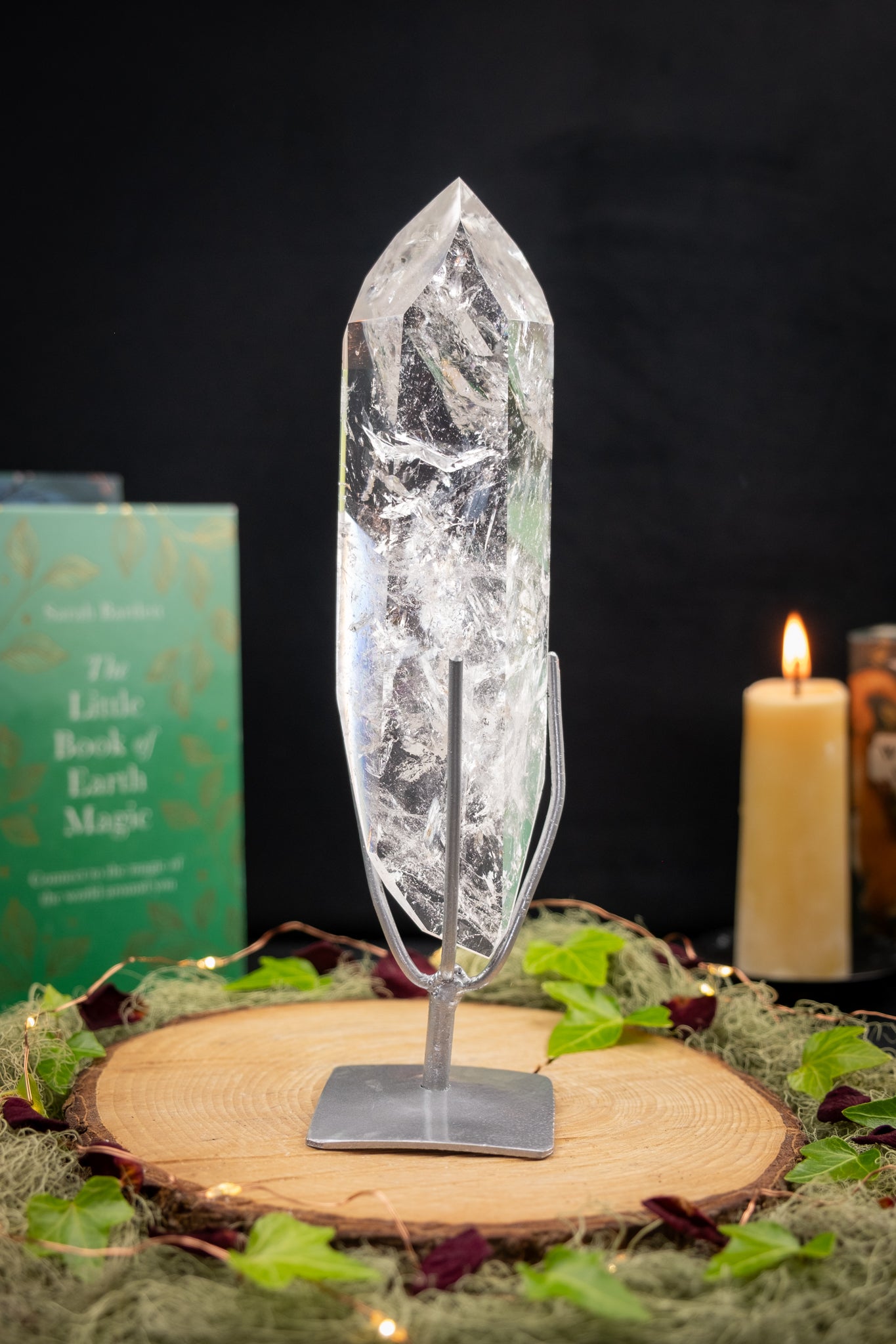 Lemurian Quartz DT on Stand