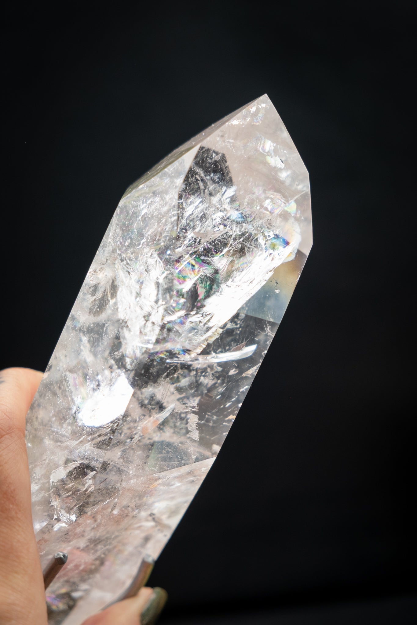 Lemurian Quartz DT on Stand