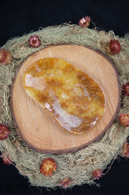 Golden Healer Quartz Dish, Madagascar