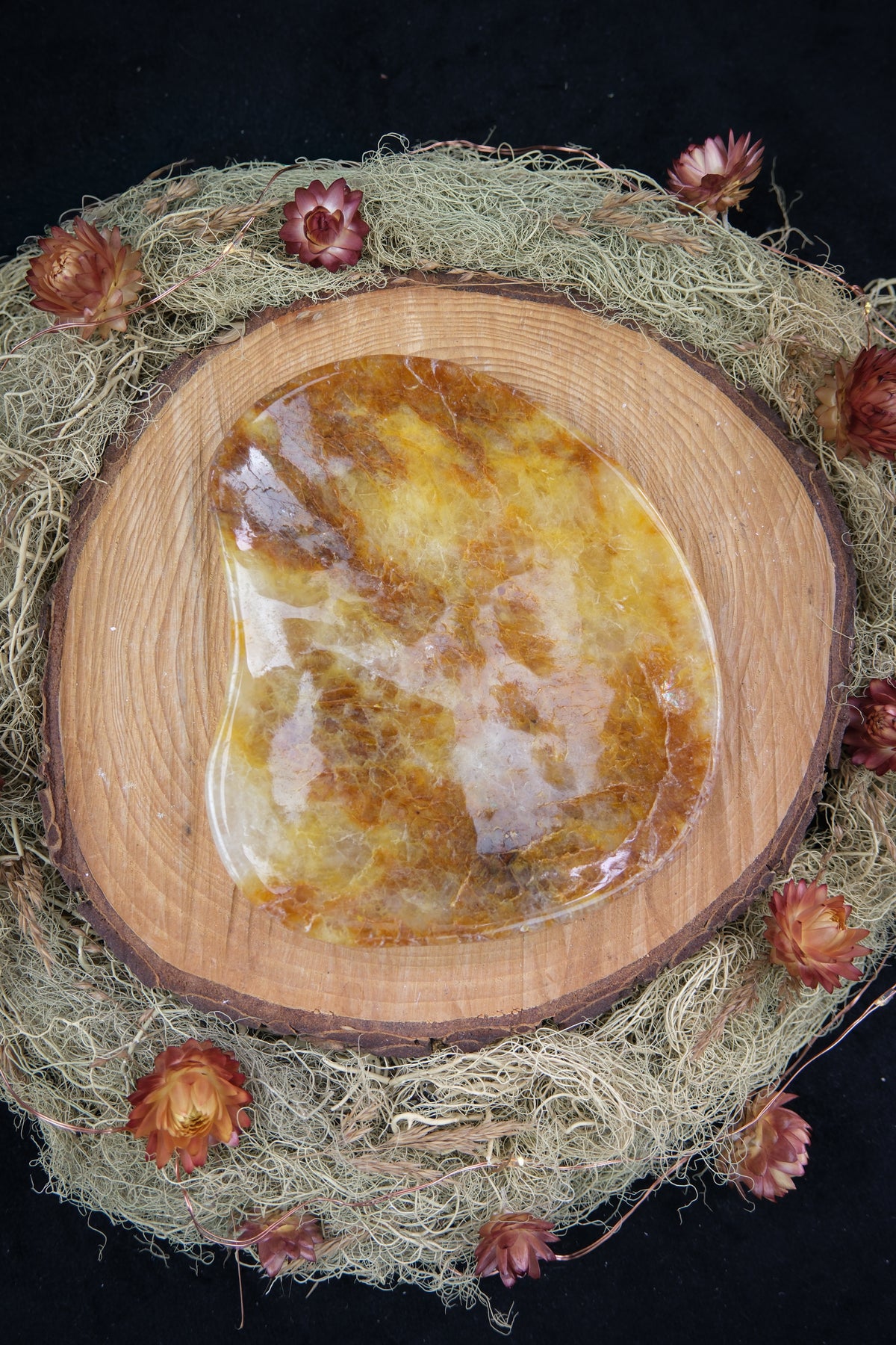 Golden Healer Quartz Dish, Madagascar