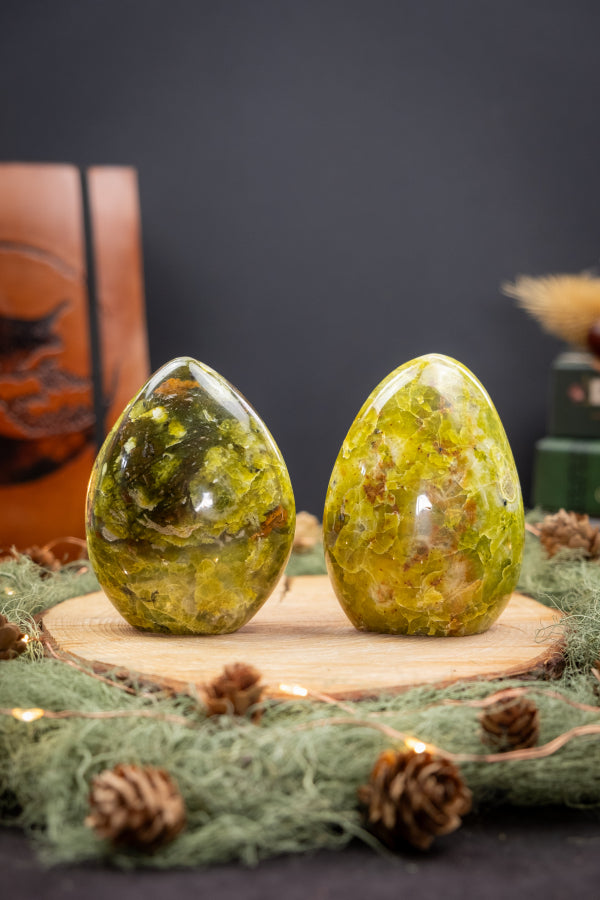Kiwi Opal Freeform Crystal Stone Natural Gem for Calming Energy Emotional Balance and Heart Chakra Healing