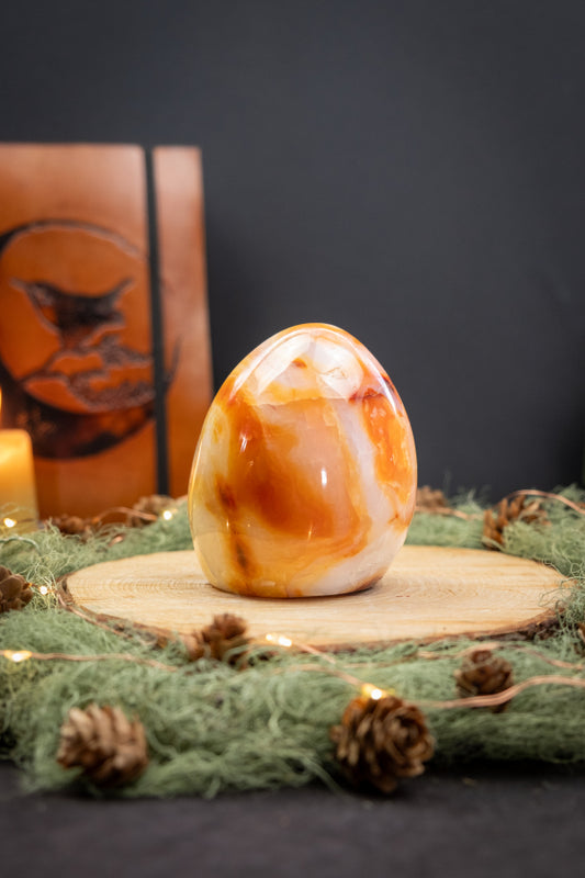Carnelian Freeform, Fiery Crystal for Passion, Creativity, Confidence & Vitality, Energy Boosting Polished Gemstone