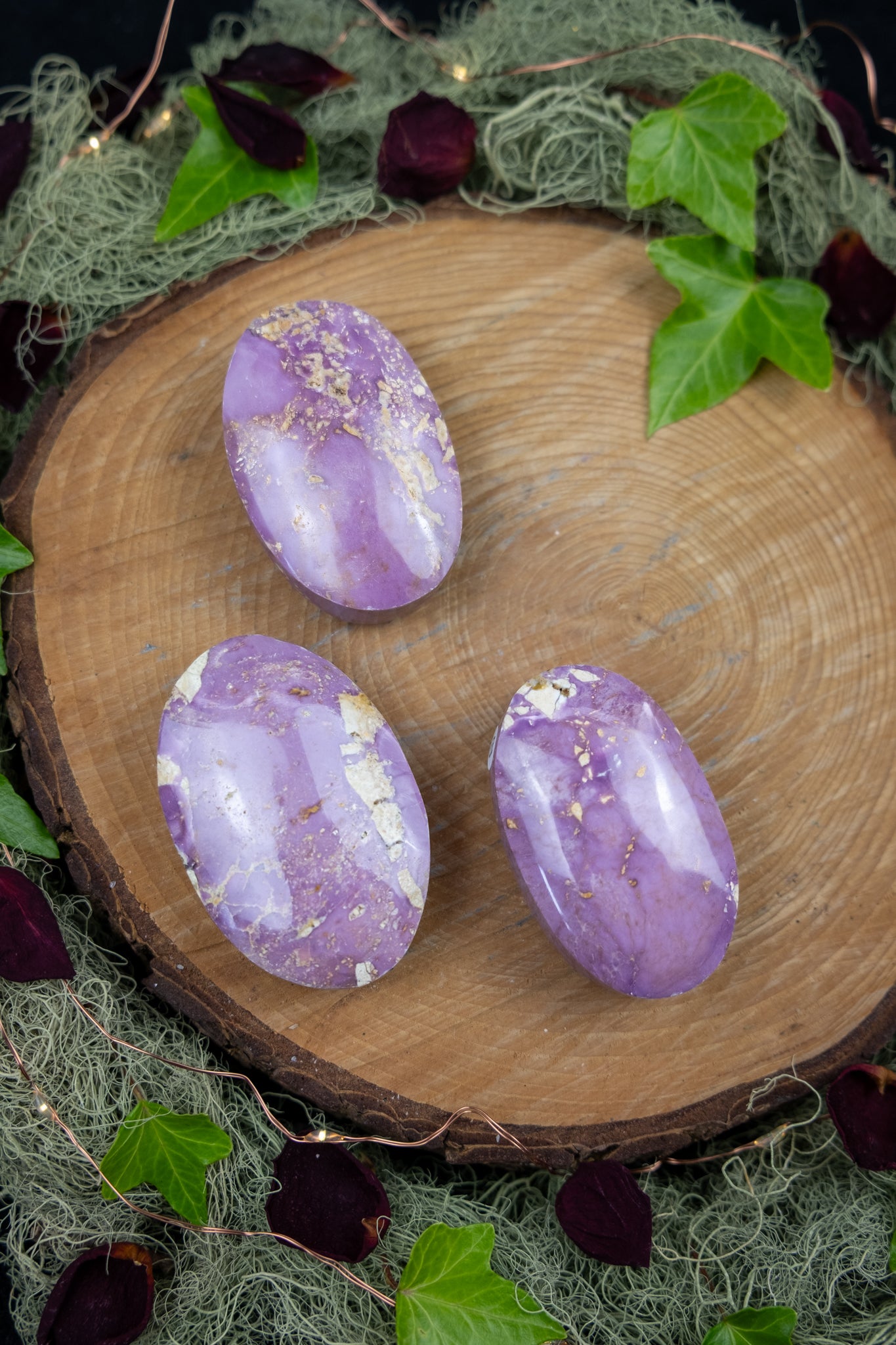 Phosphosiderite Palm Stone