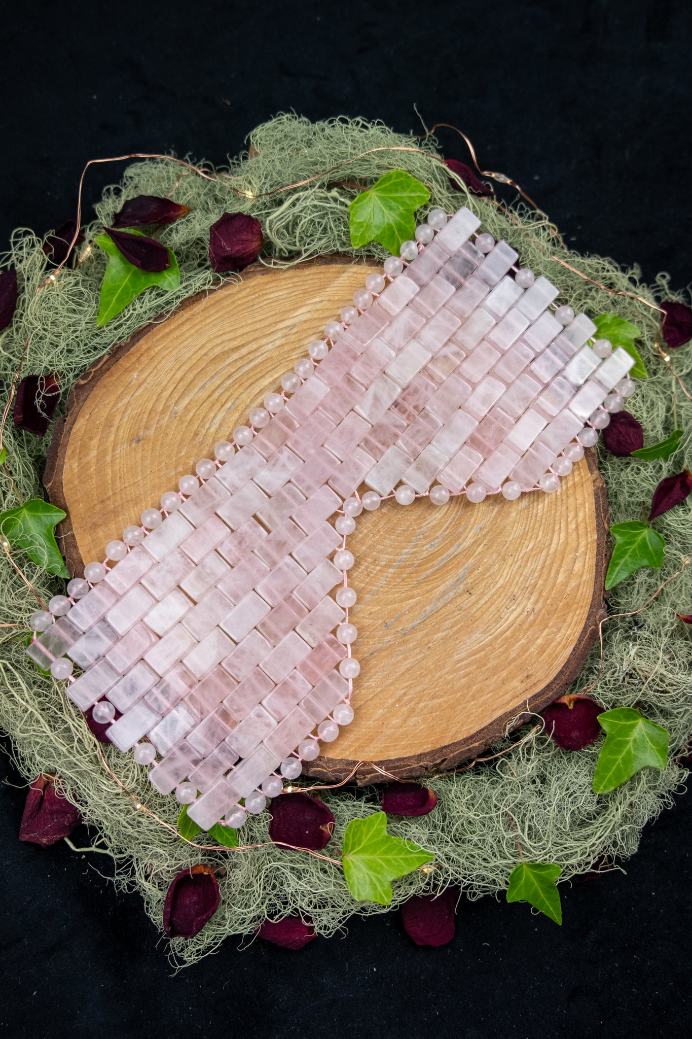 Rose Quartz Crystal Facial Ritual Mask