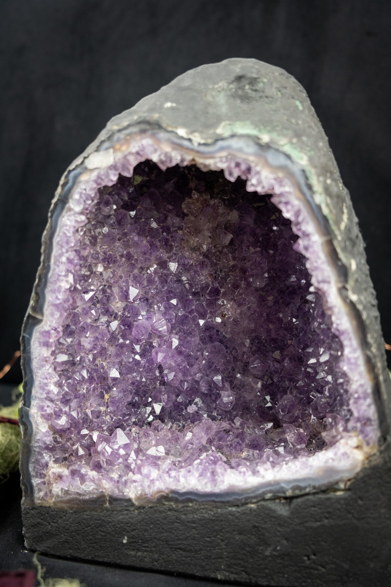Amethyst Cathedral Geode, Small Brazilian Amethyst Cathedral, Crystal Stone for Calm and Emotional Balance, Ethically Sourced from Brazil