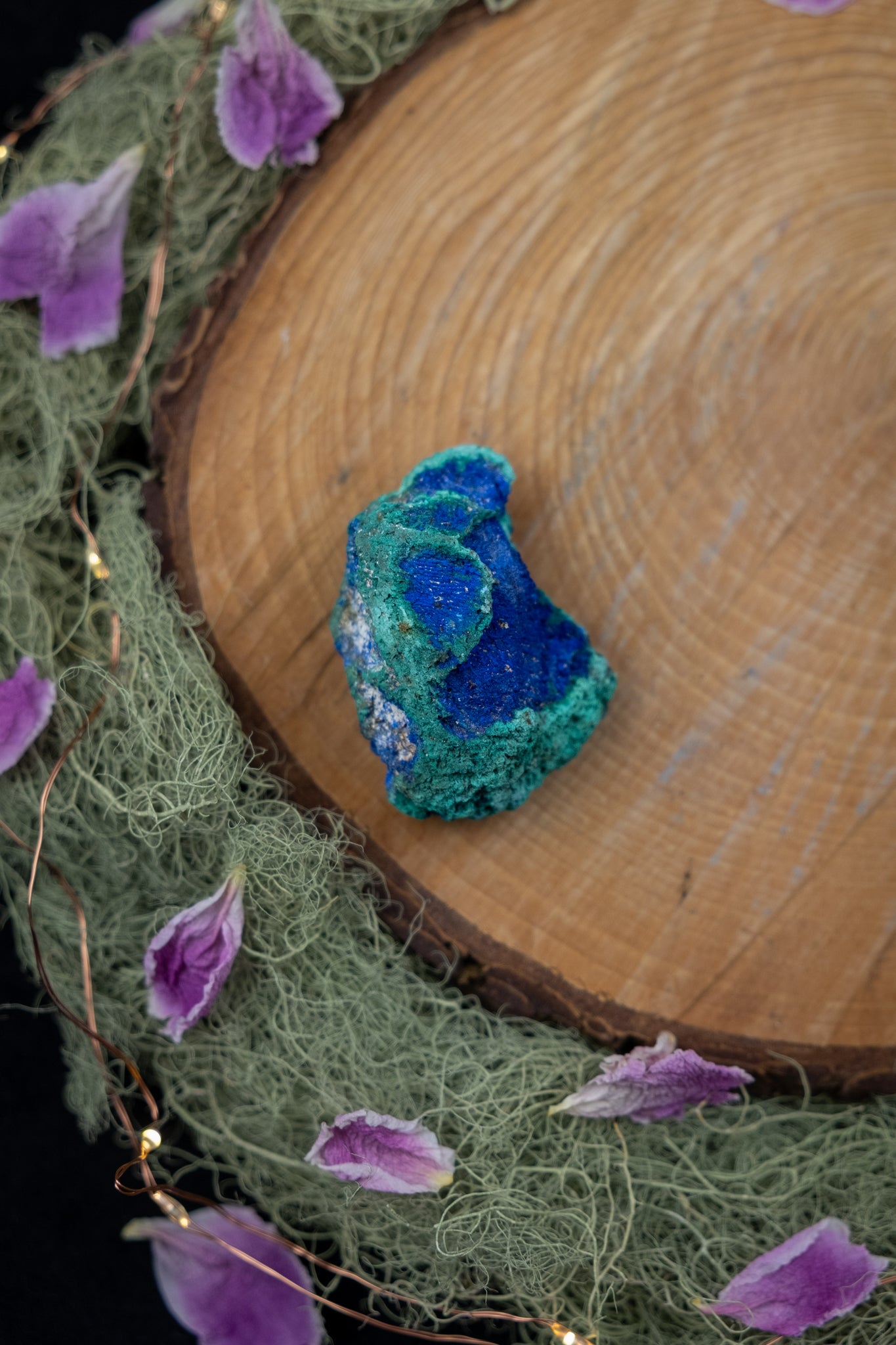 Azurite with Malachite Raw Specimen