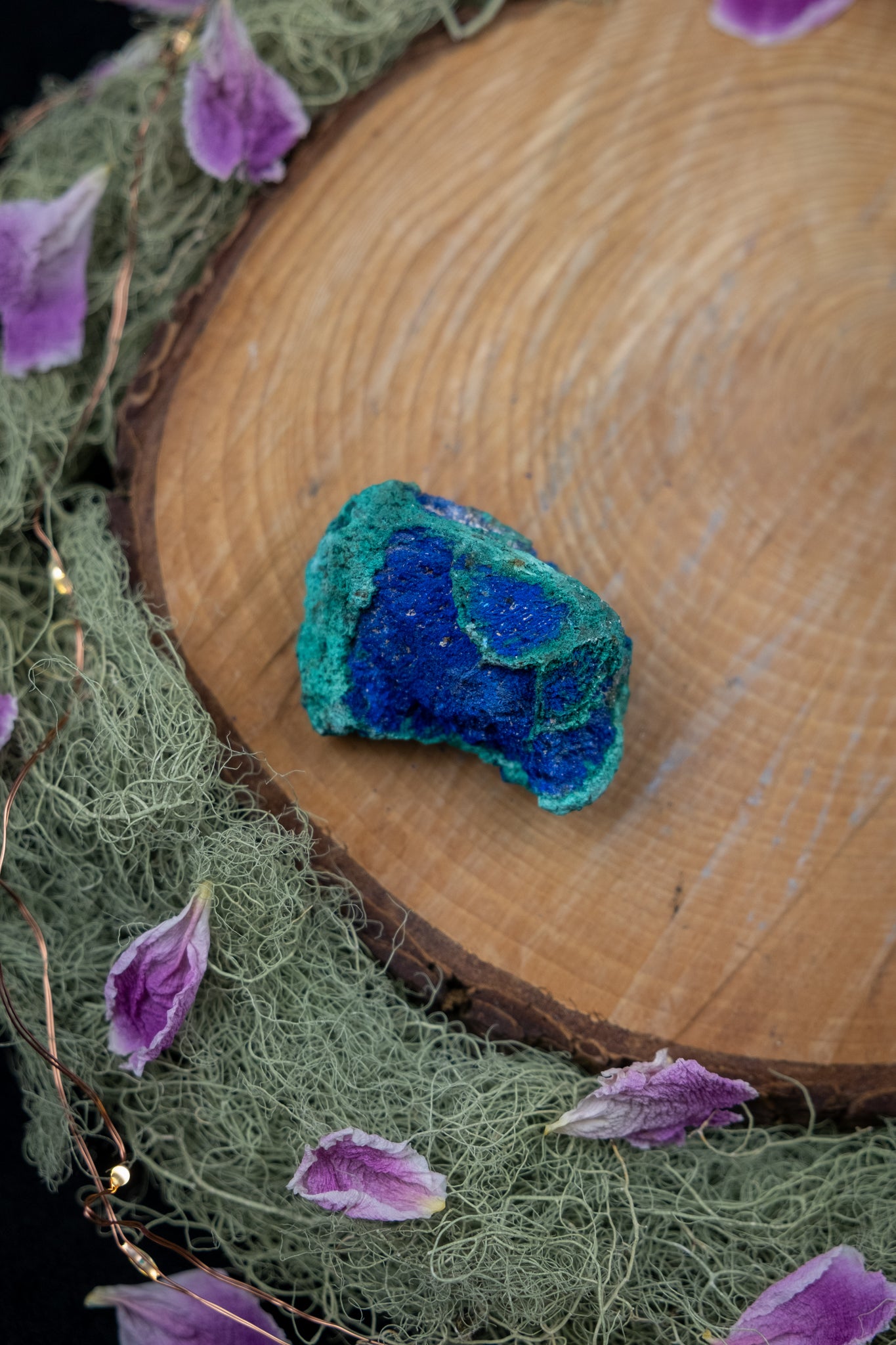Azurite with Malachite Raw Specimen