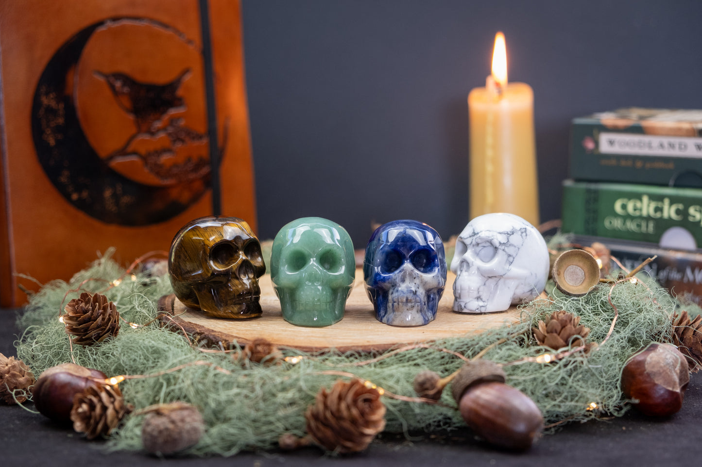 Green Aventurine Crystal Skull, Healing Stone for Growth Prosperity and Emotional Balance