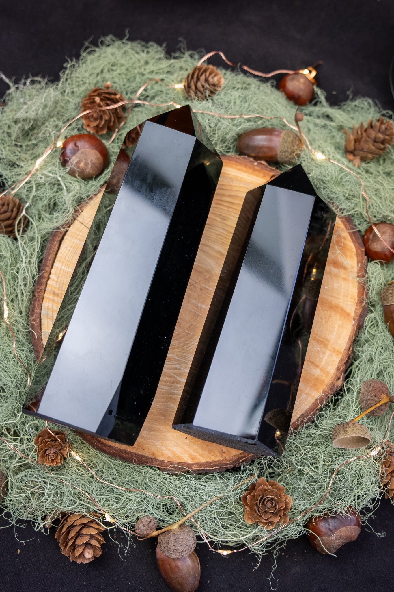 Large Obsidian Point Crystal, Polished Natural Stone, Protective Gem for Grounding, Clarity and Energy Shielding