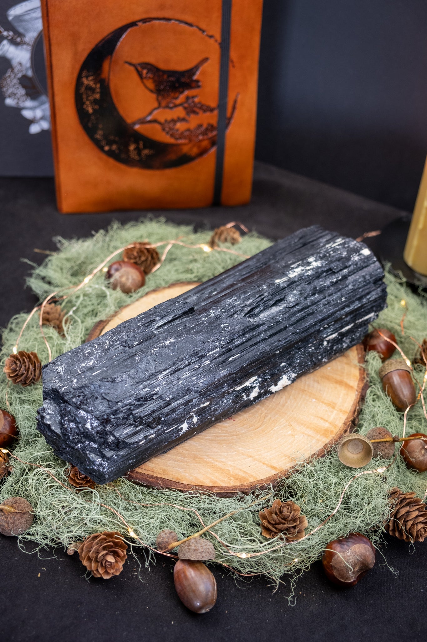 Raw Black Tourmaline Crystal, Natural Protective Stone for Grounding and Energy Shielding, Ethically Sourced from Brazil