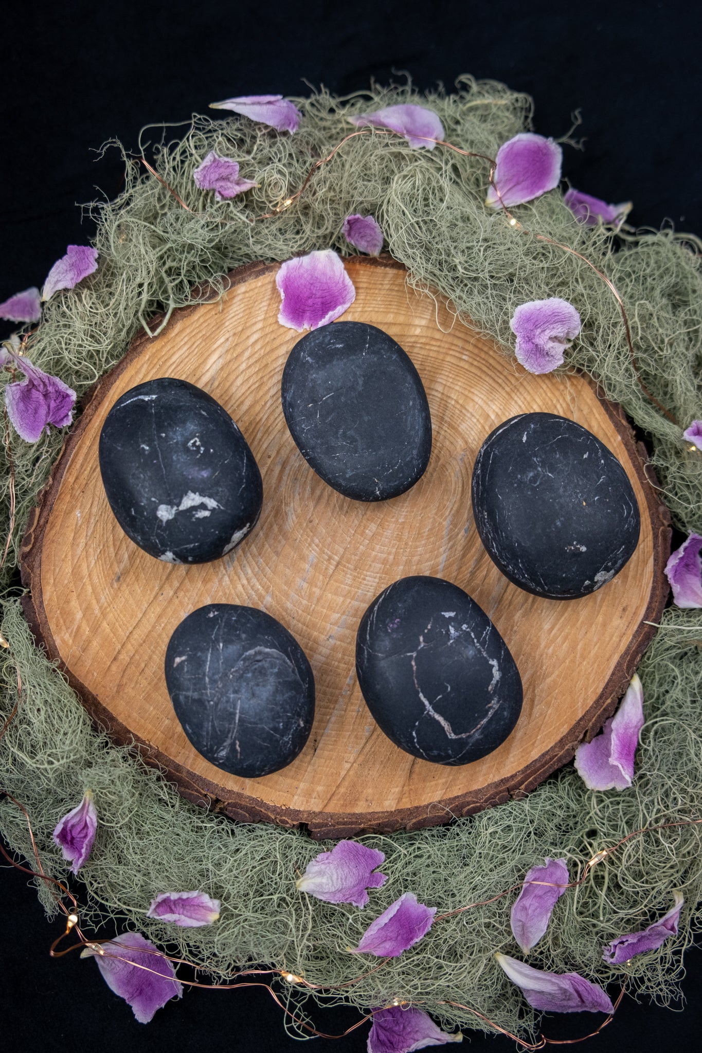 Black Tourmaline River Stone