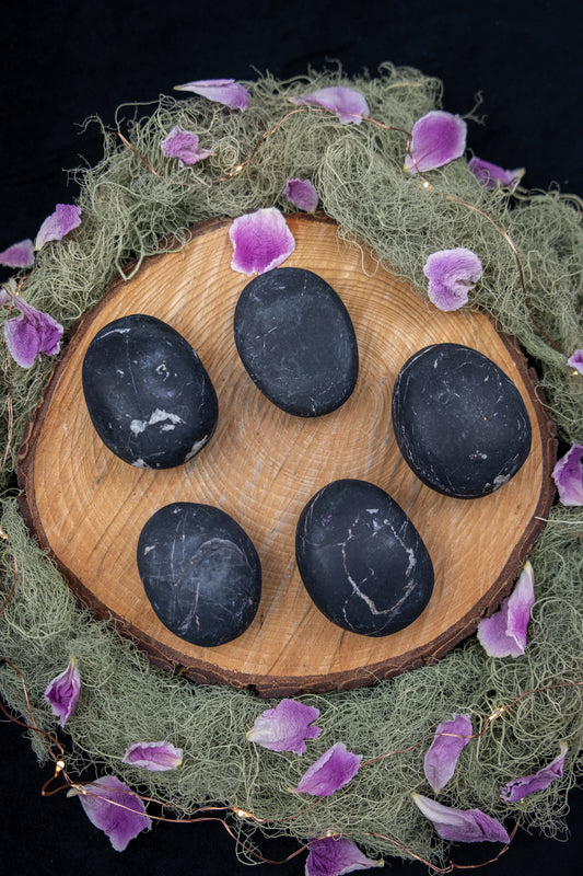 Black Tourmaline River Stone