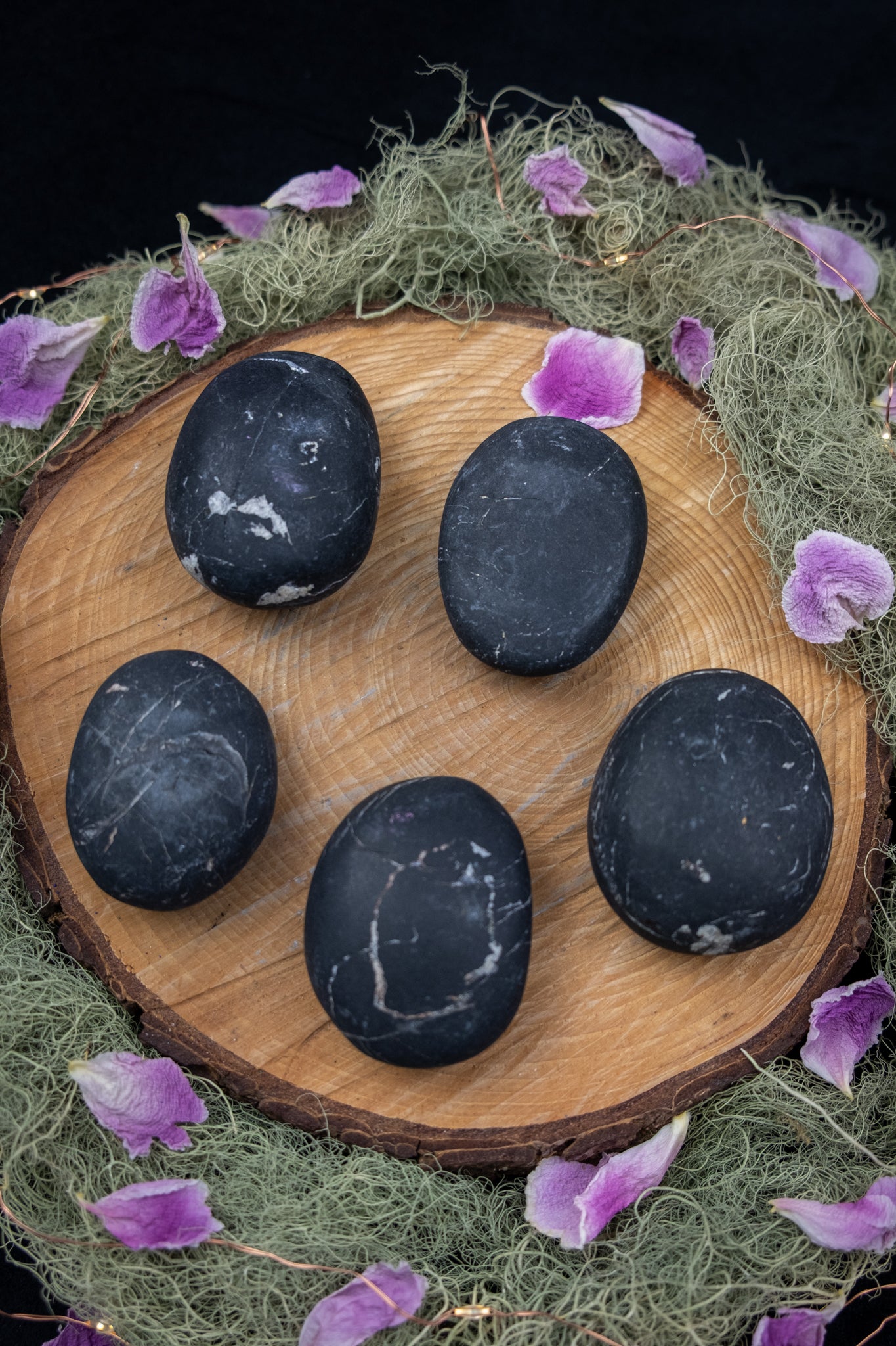 Black Tourmaline River Stone
