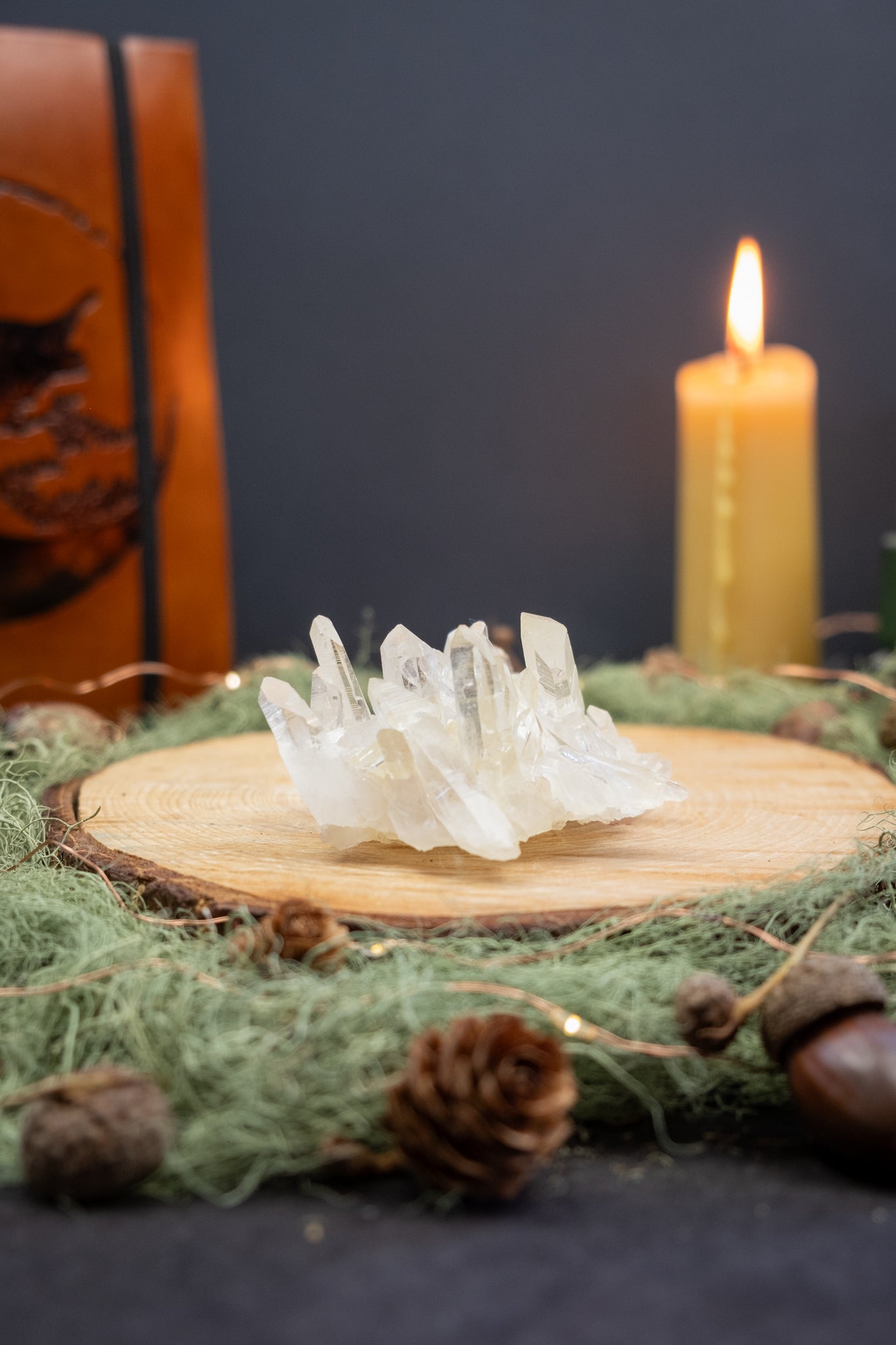 Golden Arkansas Quartz Cluster Crystal, Raw Quartz Stone, Healing Energy Gemstone, High Vibration Crystal for Clarity and Light