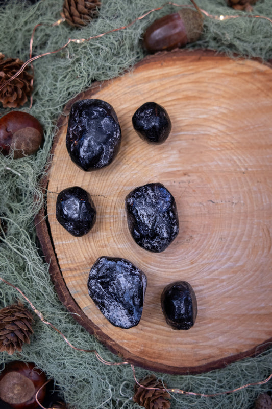 High Grade Apache Tear Stone Polished Gem for Protection Comfort Grounding Grief Support Volcanic Obsidian Energy Ally