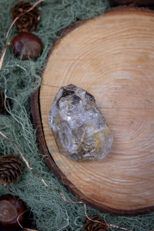 Large High Grade Herkimer Diamond Cluster with Rainbows Intuitively Chosen Crystal Gem Stone for Clarity Vision Expansion