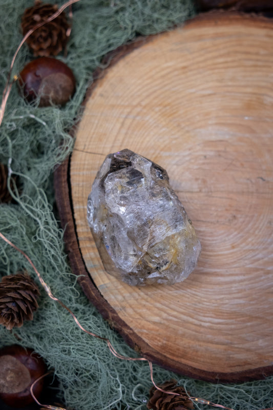 Large High Grade Herkimer Diamond Cluster with Rainbows Intuitively Chosen Crystal Gem Stone for Clarity Vision Expansion