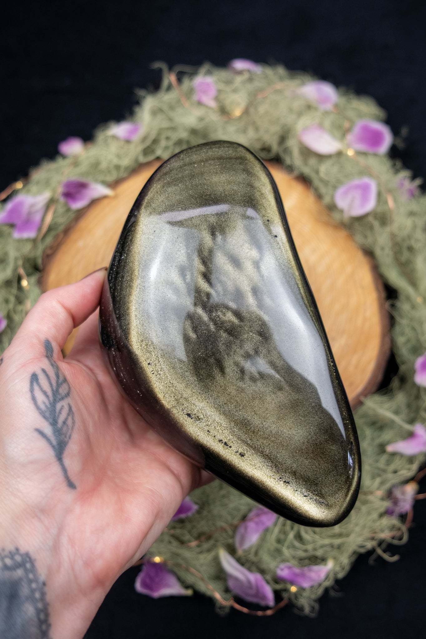 Gold Sheen Obsidian Freeform