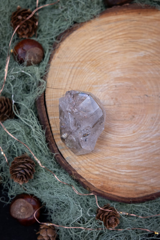 Large High Grade Herkimer Diamond Cluster with Rainbows Intuitively Chosen Crystal Gem Stone for Clarity Vision Expansion