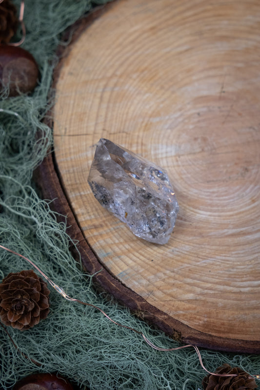 High Grade Herkimer Diamond Crystal, Exceptional Clarity Crystal, High Vibration Stone with Rainbows