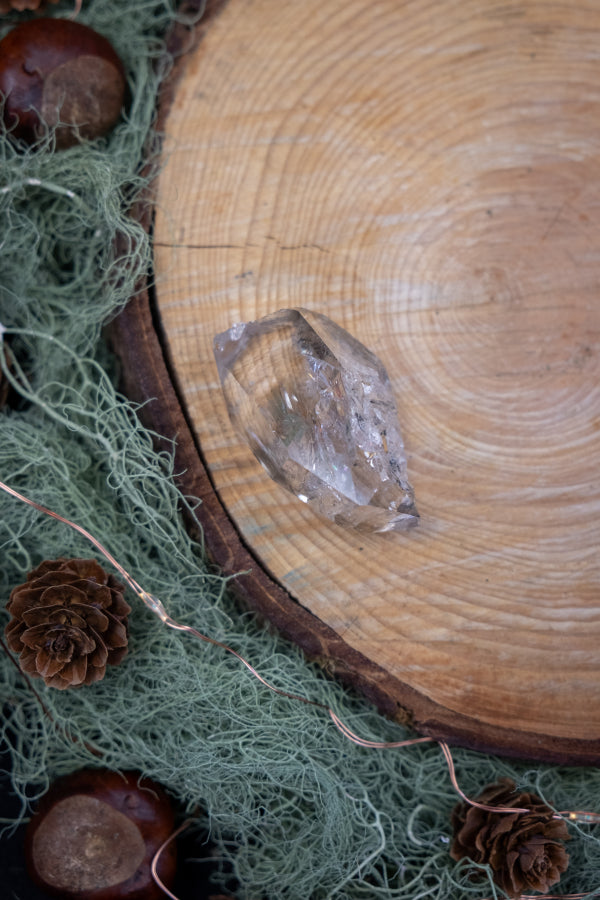 High Grade Herkimer Diamond Crystal, Exceptional Clarity Crystal, High Vibration Stone with Rainbows