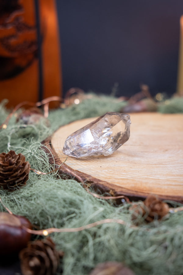 High Grade Herkimer Diamond Crystal, Exceptional Clarity Crystal, High Vibration Stone with Rainbows