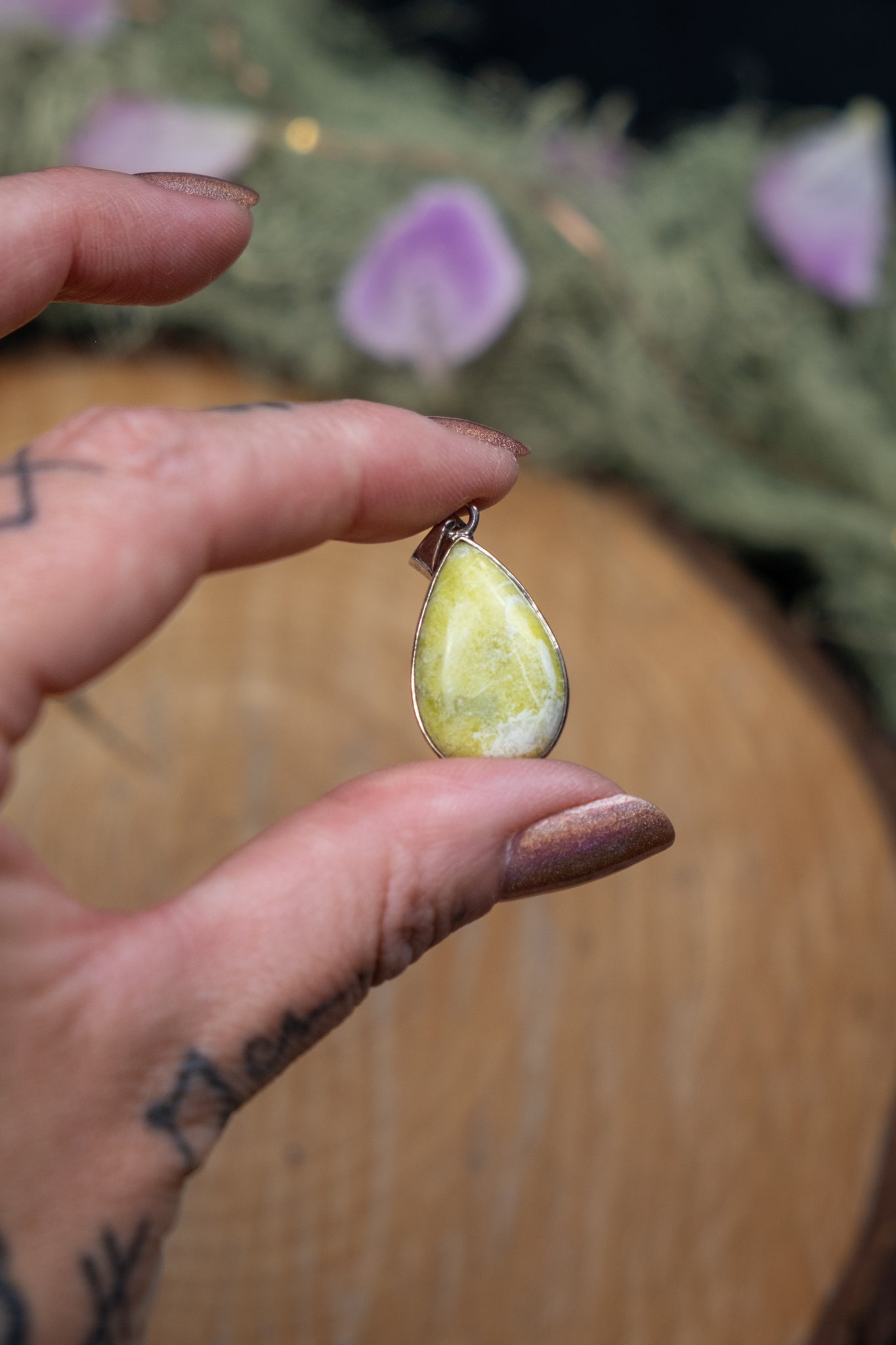 Scottish Green Marble Pendant