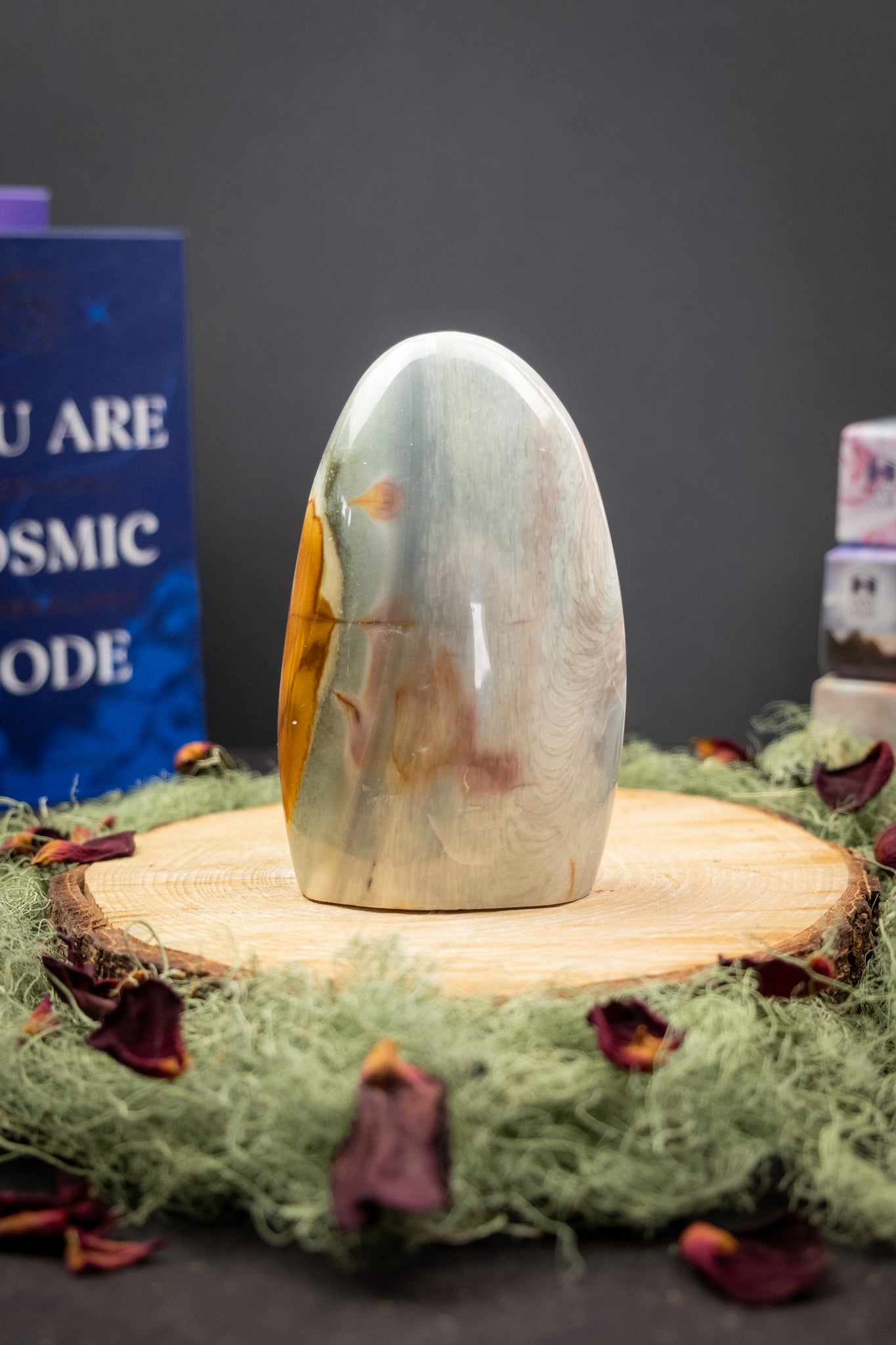 Polychrome Jasper Freeform, Grounding Jasper Stone for Stability and Emotional Strength, Ethically Sourced from Madagascar