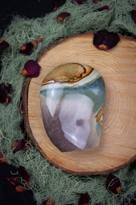 Polychrome Jasper Freeform, Grounding Jasper Stone for Stability and Emotional Strength, Ethically Sourced from Madagascar