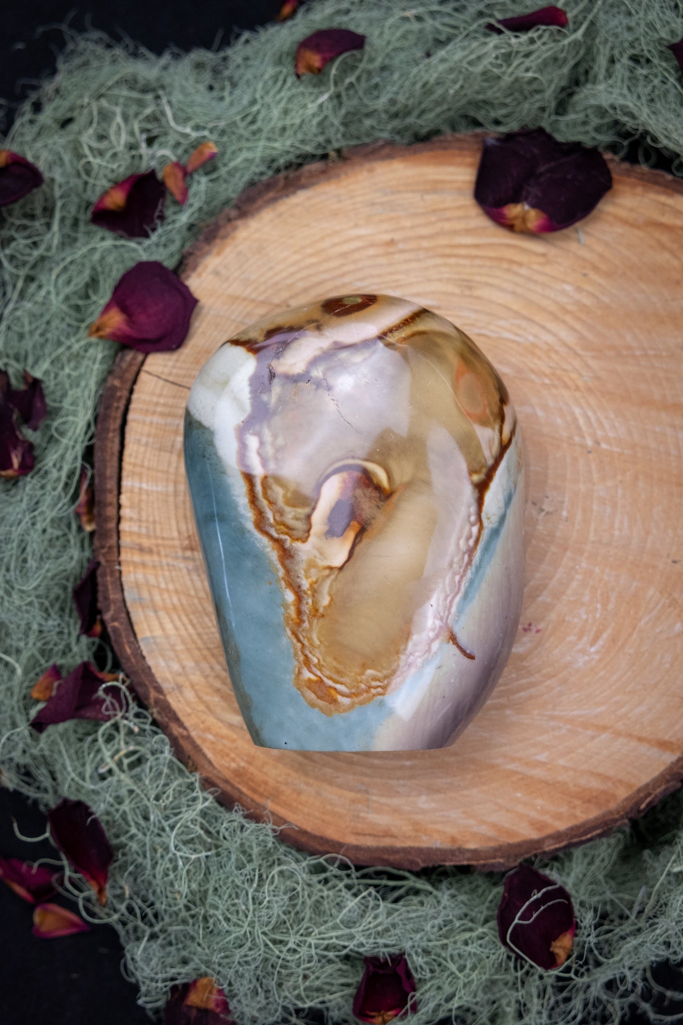 Polychrome Jasper Freeform, Grounding Jasper Stone for Stability and Emotional Strength, Ethically Sourced from Madagascar