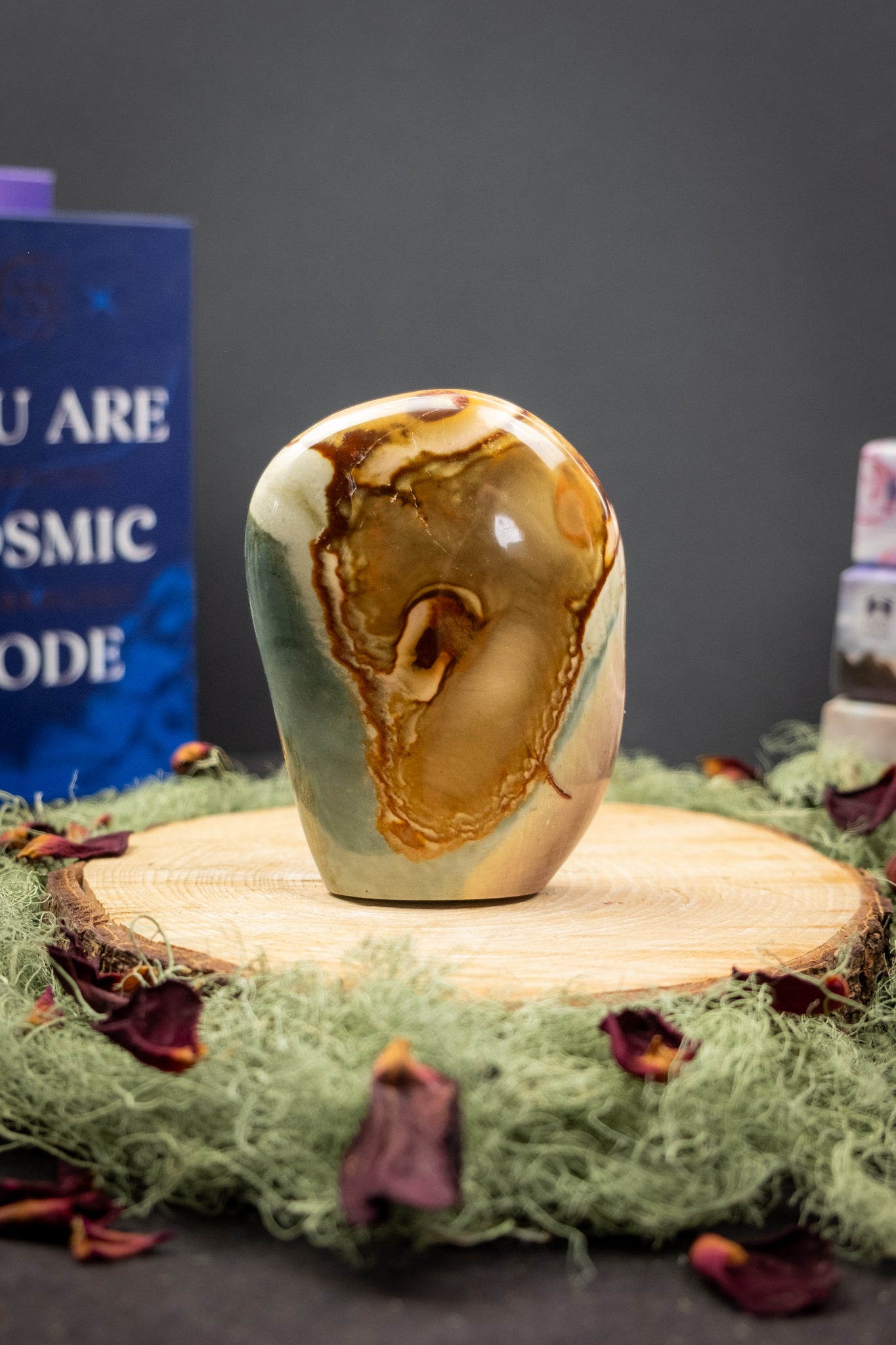 Polychrome Jasper Freeform, Grounding Jasper Stone for Stability and Emotional Strength, Ethically Sourced from Madagascar