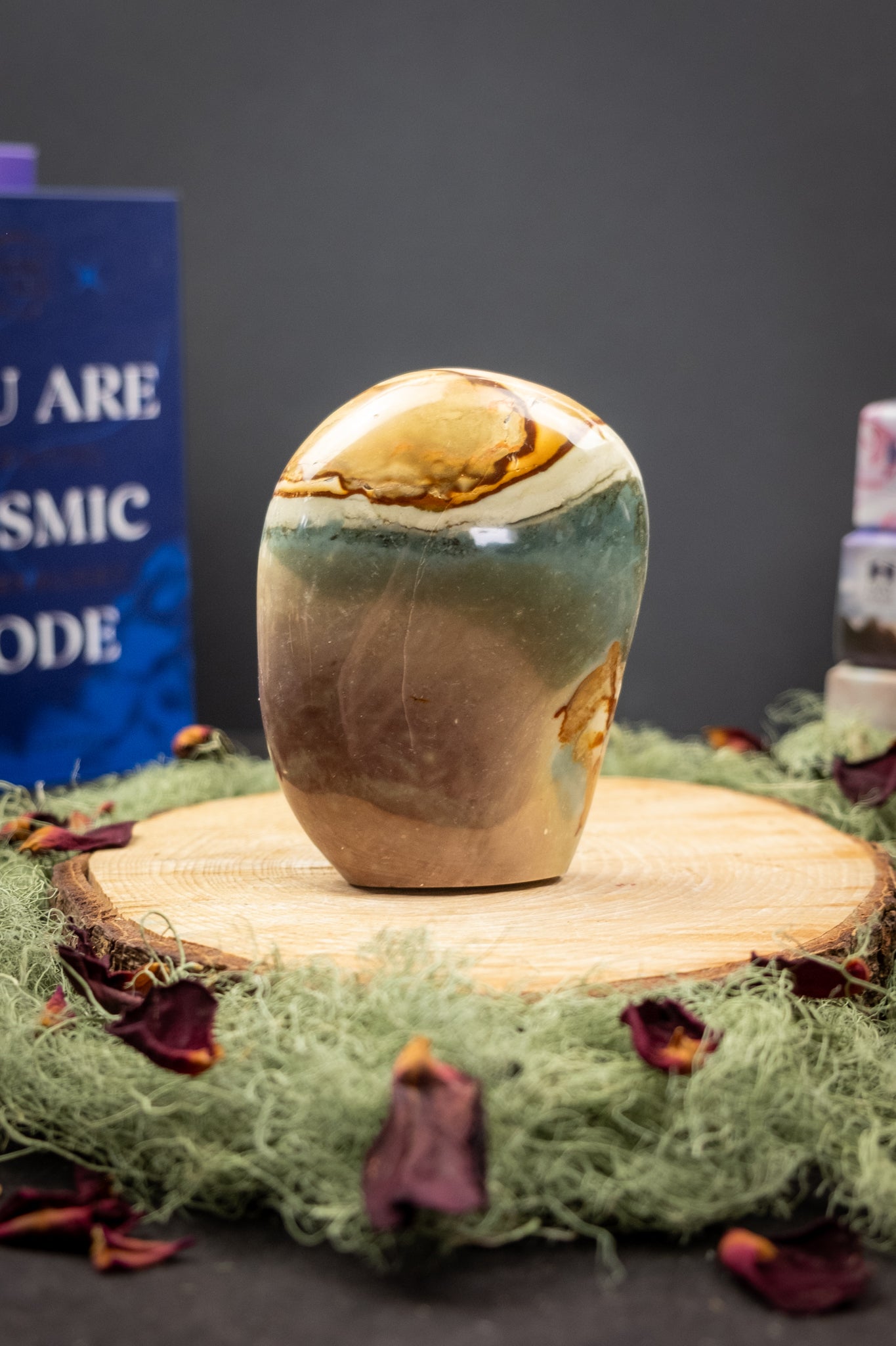 Polychrome Jasper Freeform, Grounding Jasper Stone for Stability and Emotional Strength, Ethically Sourced from Madagascar