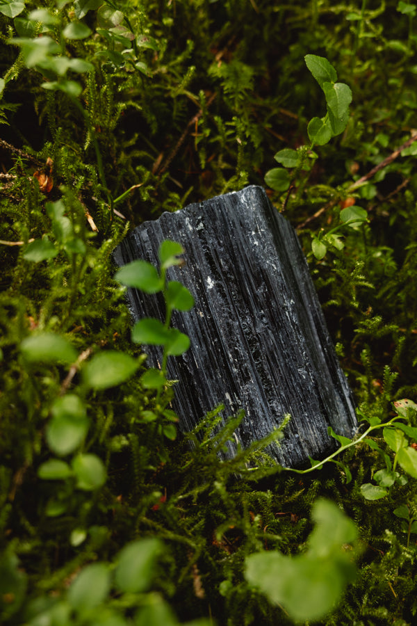 Black Tourmaline crystal, Crystal for protection, Pure black gemstone, Raw gem, Purifying and grounding, Crystal for confidence, Root chakra