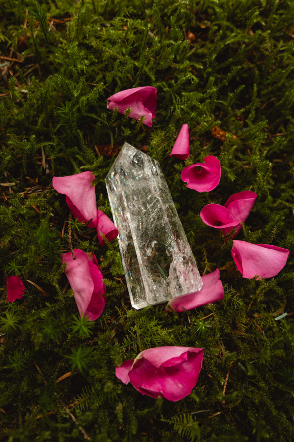 Lemurian Quartz Points, Polished Crystal, Exceptional Clarity, Rainbows, Inclusions, Intuitively Chosen High Vibration Stone