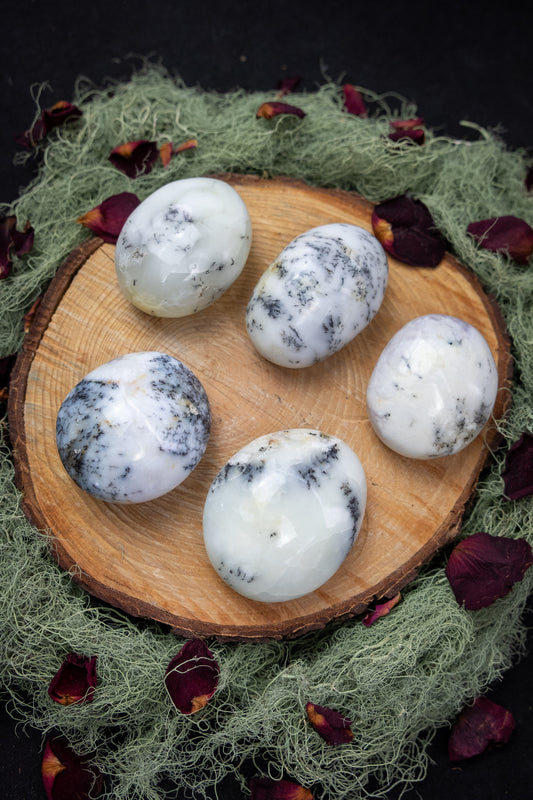 Merlinite Crystal Palms, Magical Merlinite, Dendritic Opal, Clairvoyance crystals, Crystal of magic.