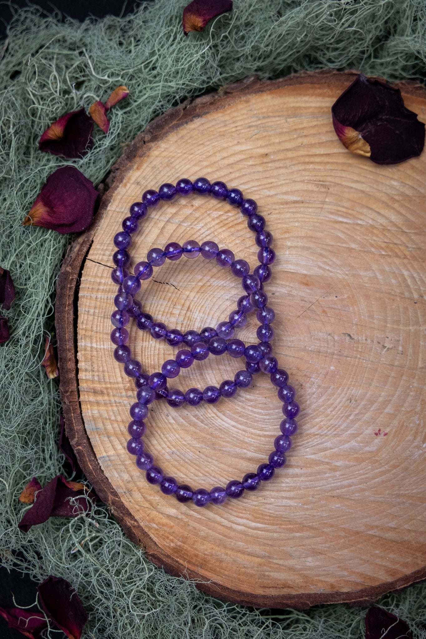 Children's Amethyst crystal bracelet, Helps with sleep issues, Prevent nightmares, Calming and soothing crystal