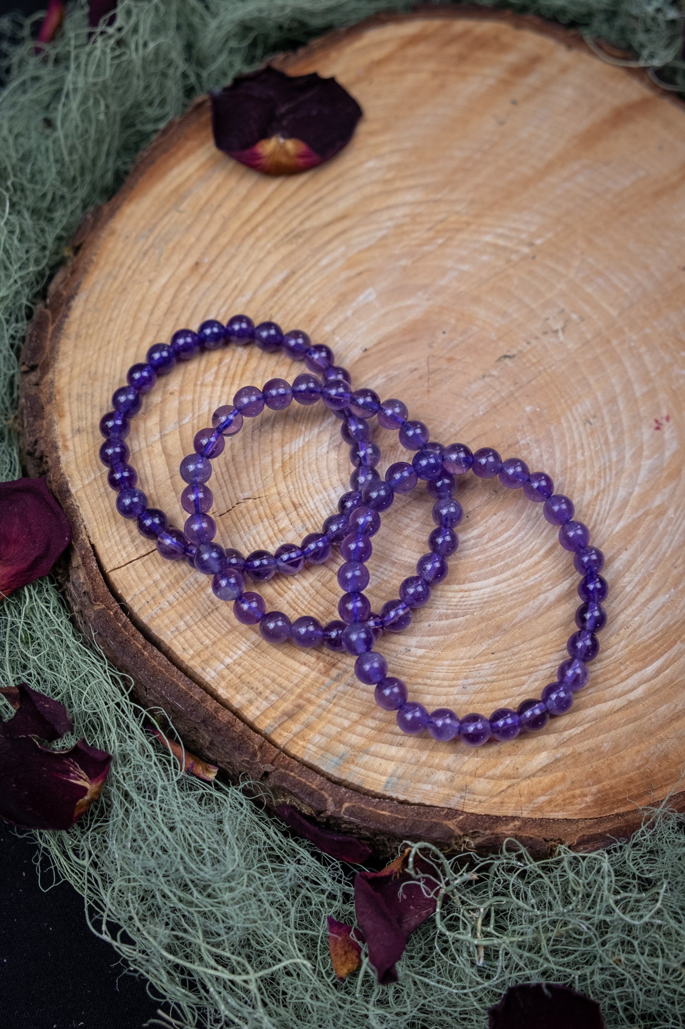 Children's Amethyst crystal bracelet, Helps with sleep issues, Prevent nightmares, Calming and soothing crystal