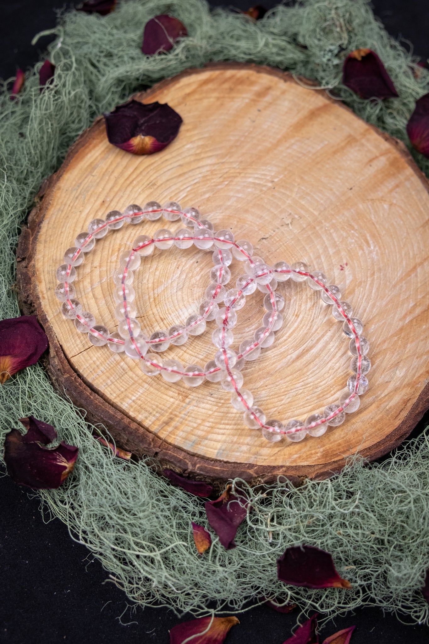 Himalayan Quartz Crystal Bracelet, Natural Clear Quartz Gemstone, 7mm Beads for Clarity, Energy Amplification, Spiritual Connection