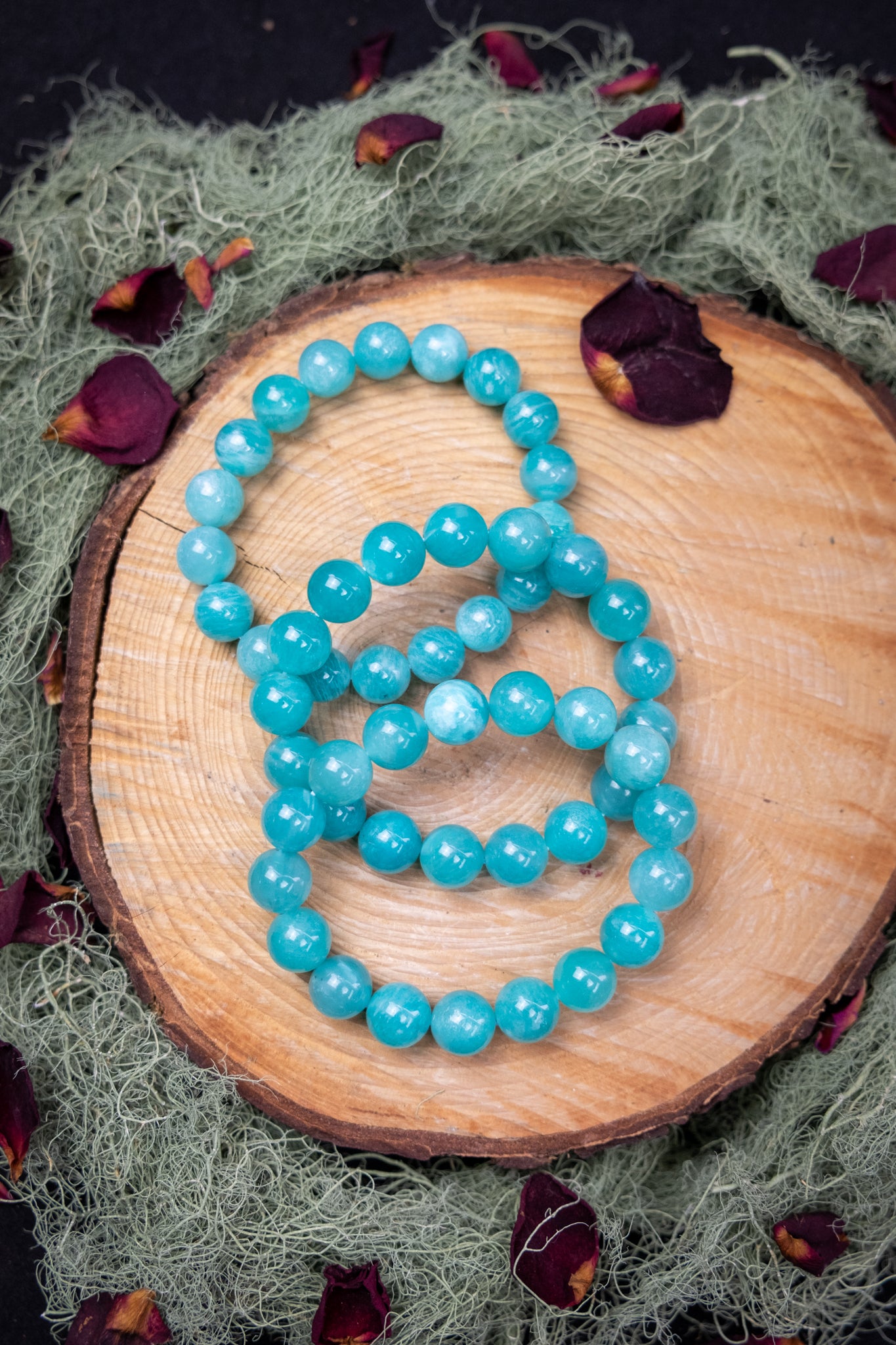 Amazonite Crystal Bracelet, Genuine A Grade Gemstone, Calming Stone of Truth, Harmony and Balance