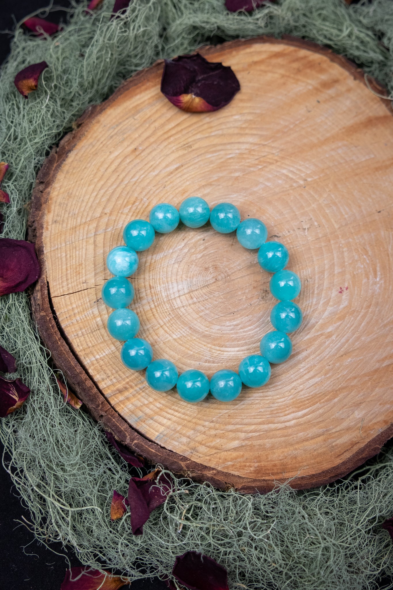 Amazonite Crystal Bracelet, Genuine A Grade Gemstone, Calming Stone of Truth, Harmony and Balance