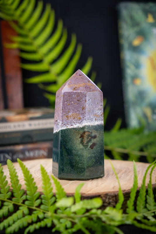 Ocean Jasper crystal, Go with the flow, Gemstone for joy and happiness.