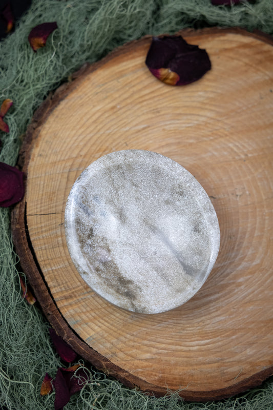 Ocean Jasper Crystal Bowl, Healing Gemstone Dish for Meditation, Energy Cleansing and Calming Home Décor