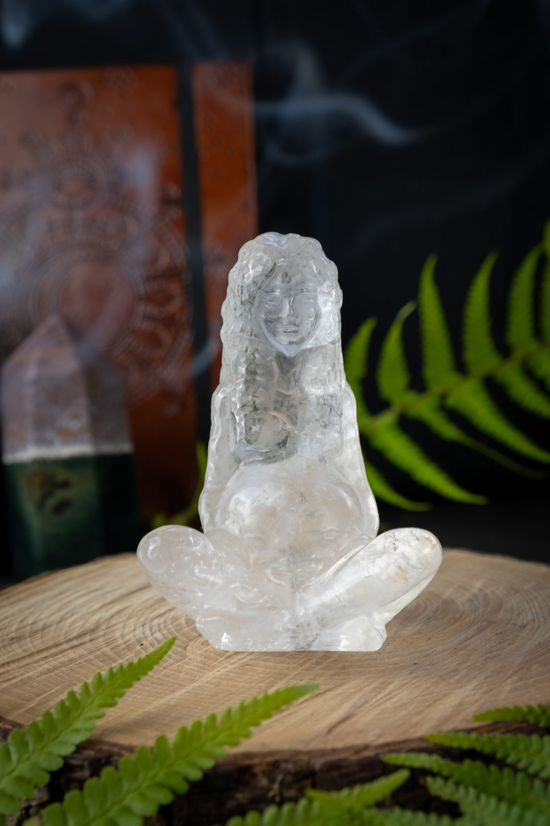 Gaia Goddess Clear Quartz Crystal.