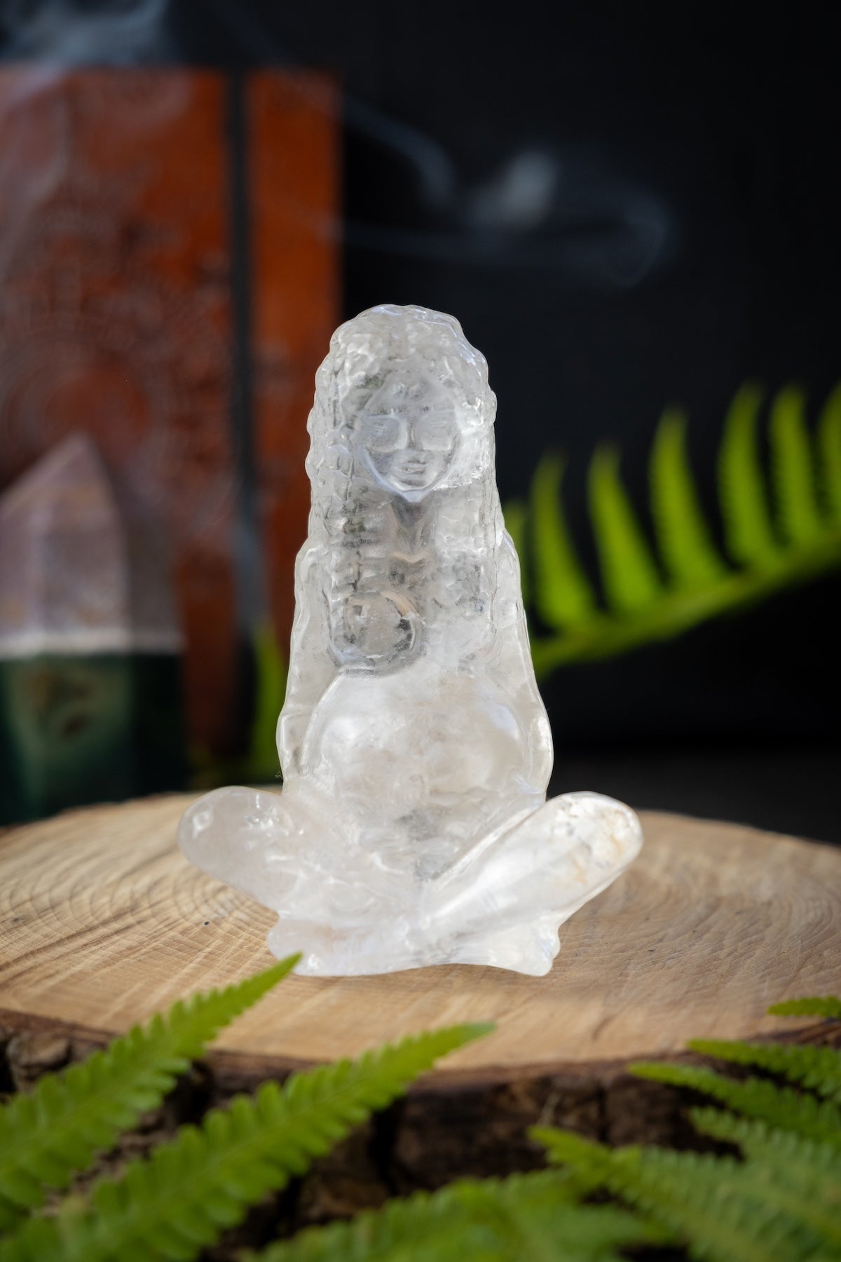 Gaia Goddess Clear Quartz Crystal.