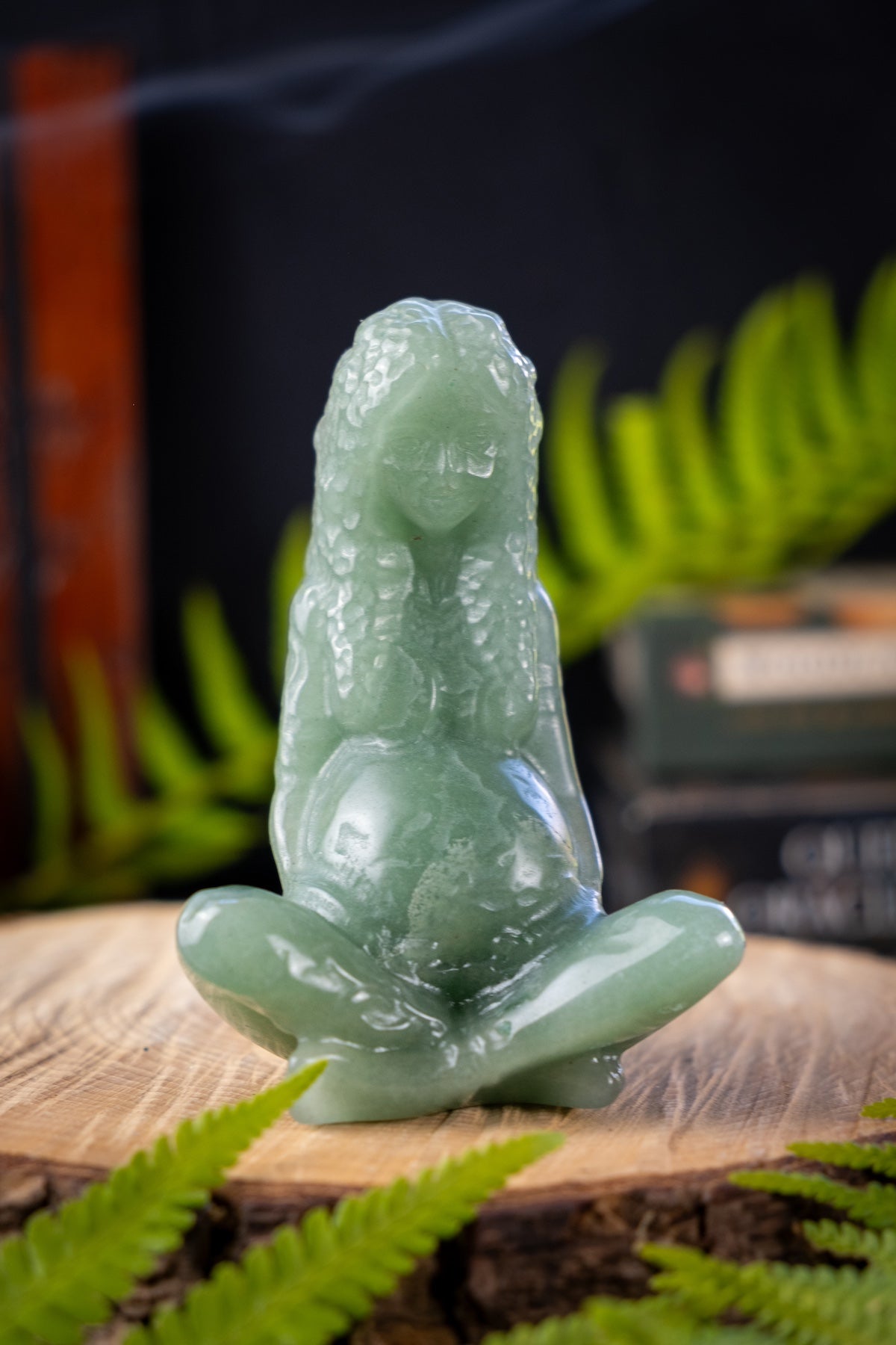 Gaia Goddess Green Aventurine Crystal.