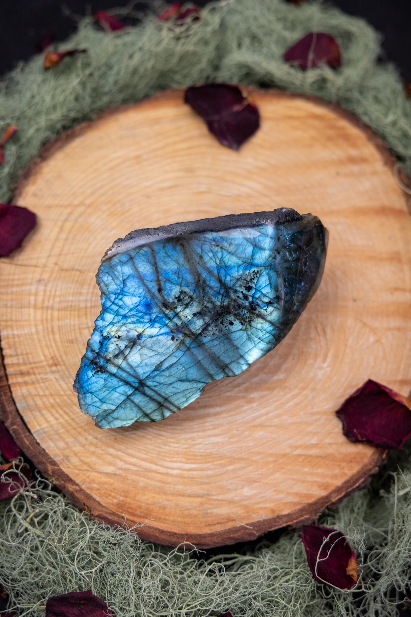 Blue Labradorite Raw and Polished Crystal, Natural Gemstone for Intuition, Protection and Transformation