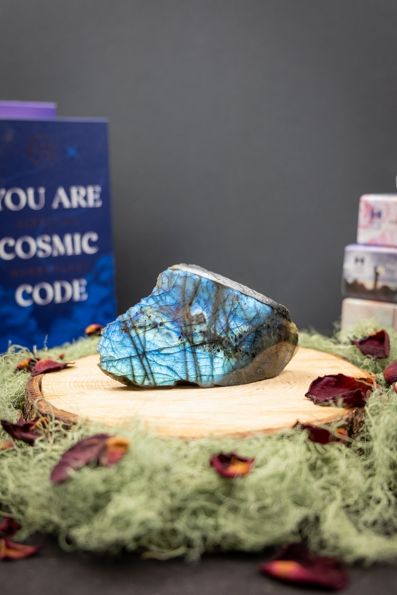 Blue Labradorite Raw and Polished Crystal, Natural Gemstone for Intuition, Protection and Transformation
