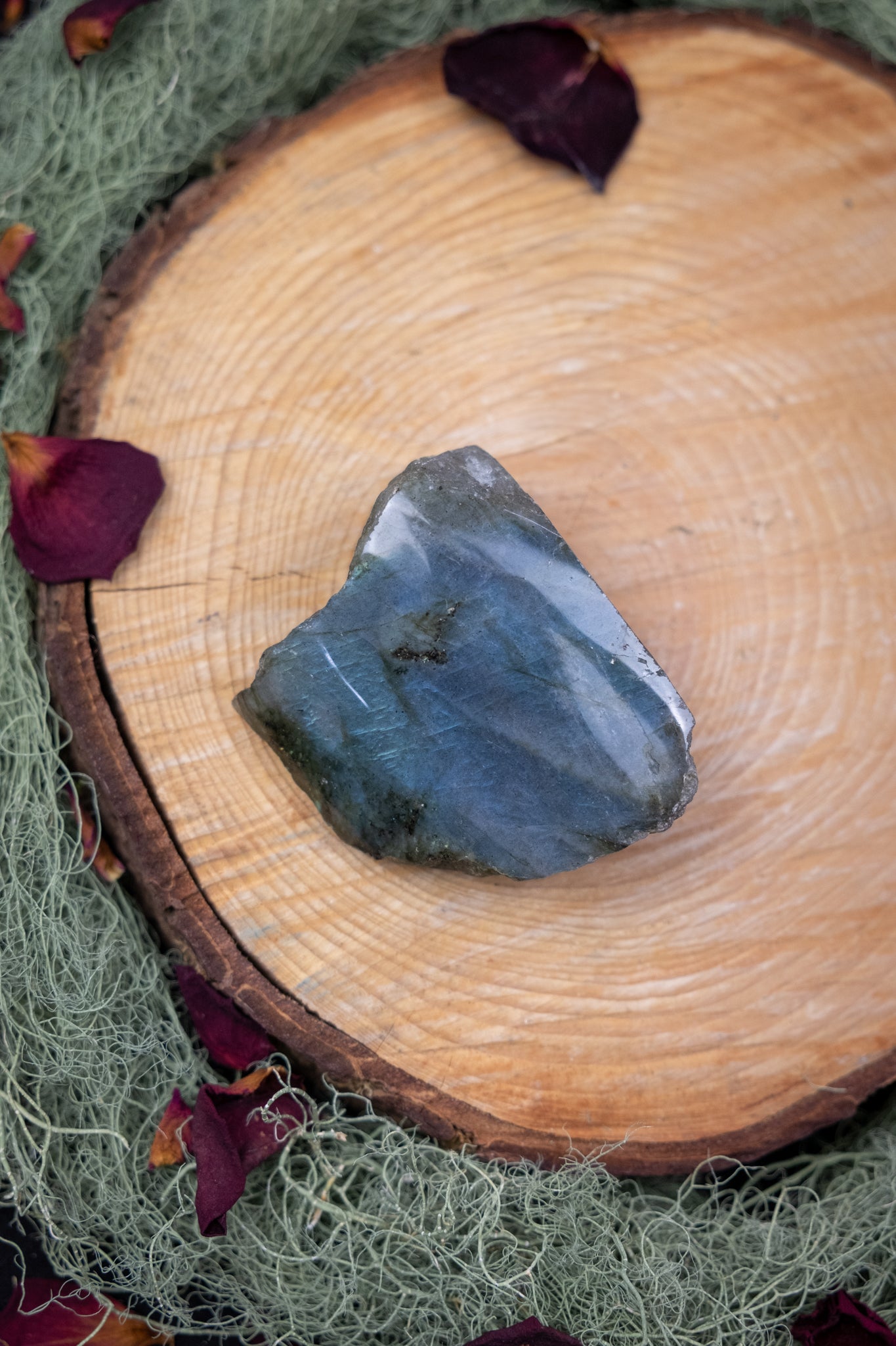 Blue Labradorite Raw and Polished Crystal, Natural Gemstone for Intuition, Protection and Transformation